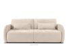 CALICO Dreisitzer-Sofa mit abgerundeter Form aus ecrufarbenem Gewebestoff ecru - Foto 1