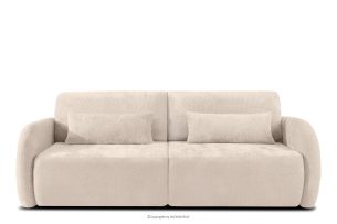 CALICO, https://konsimo.de/kollektion/calico/ Dreisitzer-Sofa mit abgerundeter Form aus ecrufarbenem Gewebestoff ecru - Foto