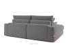 ACERA Dreisitzer-Sofa mit tiefer Sitzfläche aus grauem Kordstoff grau - Foto 4