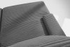 ACERA Dreisitzer-Sofa mit tiefer Sitzfläche aus grauem Kordstoff grau - Foto 5