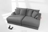 ACERA Dreisitzer-Sofa mit tiefer Sitzfläche aus grauem Kordstoff grau - Foto 2