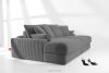ACERA Dreisitzer-Sofa mit tiefer Sitzfläche aus grauem Kordstoff grau - Foto 12