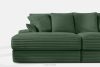 ACERA Dreisitzer-Sofa mit tiefer Sitzfläche aus dunkelgrünem Kordstoff dunkelgrün - Foto 6