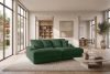 ACERA Dreisitzer-Sofa mit tiefer Sitzfläche aus dunkelgrünem Kordstoff dunkelgrün - Foto 13