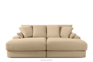 ACERA, https://konsimo.de/kollektion/acera/ Dreisitzer-Sofa mit großzügiger Sitzfläche aus sandfarbenem Kordstoff sandfarben - Foto