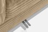 ACERA Dreisitzer-Sofa mit großzügiger Sitzfläche aus sandfarbenem Kordstoff sandfarben - Foto 11