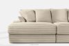 ACERA Dreisitzer-Sofa mit großzügiger Sitzfläche aus beigem Kordstoff beige - Foto 6