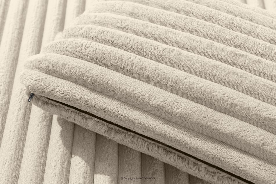 ACERA Dreisitzer-Sofa mit großzügiger Sitzfläche aus beigem Kordstoff beige - Foto 7