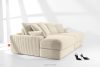 ACERA Dreisitzer-Sofa mit großzügiger Sitzfläche aus beigem Kordstoff beige - Foto 12
