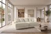 ACERA Dreisitzer-Sofa mit großzügiger Sitzfläche aus beigem Kordstoff beige - Foto 13