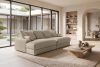 ACERA Dreisitzer-Sofa mit großzügiger Sitzfläche aus beigem Kordstoff beige - Foto 15