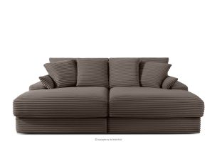 ACERA, https://konsimo.de/kollektion/acera/ Dreisitzer-Sofa mit tiefer Sitzfläche aus braunem Kordstoff braun - Foto