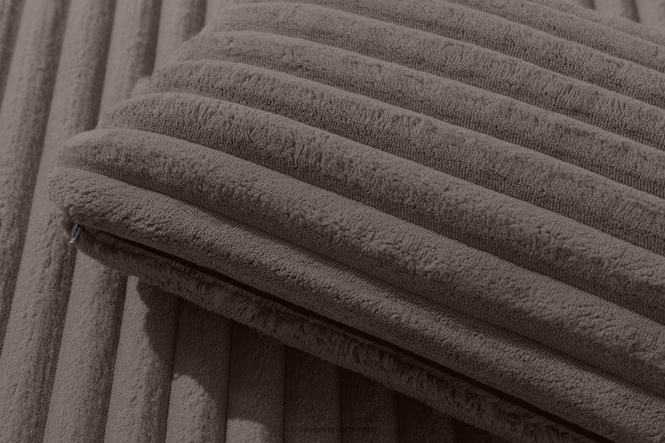 ACERA Dreisitzer-Sofa mit tiefer Sitzfläche aus braunem Kordstoff braun - Foto 7
