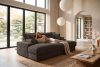 ACERA Dreisitzer-Sofa mit tiefer Sitzfläche aus braunem Kordstoff braun - Foto 14