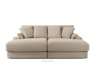 ACERA, https://konsimo.de/kollektion/acera/ Dreisitzer-Sofa mit großzügiger Sitzfläche aus taupefarbenem Kordstoff taupe - Foto
