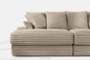 ACERA Dreisitzer-Sofa mit großzügiger Sitzfläche aus taupefarbenem Kordstoff taupe - Foto 6