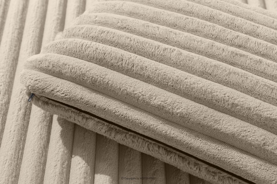 ACERA Dreisitzer-Sofa mit großzügiger Sitzfläche aus taupefarbenem Kordstoff taupe - Foto 7