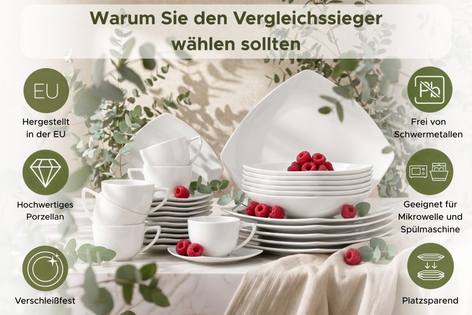 CARLINA Speiseteller weiß - Foto 6