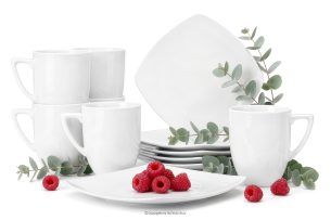 CARLINA, https://konsimo.de/kollektion/carlina/ Teeservice 6 Personen (12 -teilig.) weiß - Foto