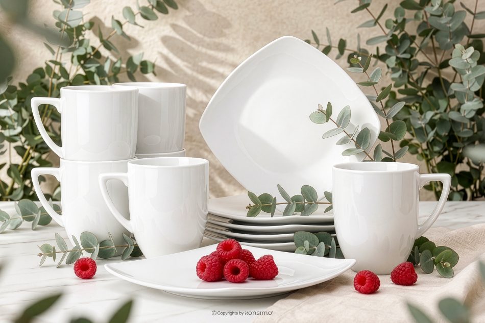 CARLINA Teeservice 6 Personen (12 -teilig.) weiß - Foto 1