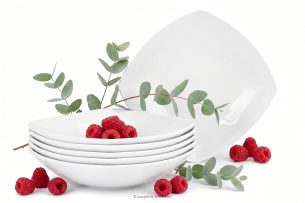 CARLINA, https://konsimo.de/kollektion/carlina/ Suppenteller 6tlg. weiß - Foto