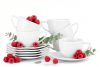 CARLINA Kaffeetasse mit Untertasse 6tlg. weiß - Foto 1