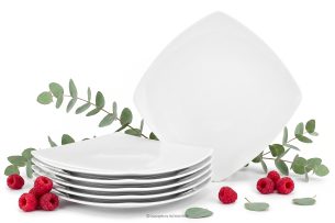 CARLINA, https://konsimo.de/kollektion/carlina/ Dessertteller 6tlg. weiß - Foto