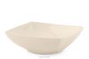 Quadratischer Suppenteller beige glänzend
