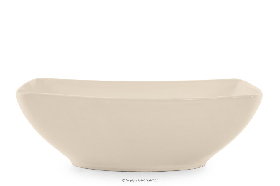 EPIRI Quadratischer Suppenteller beige glänzend beige glänzend - Foto 2