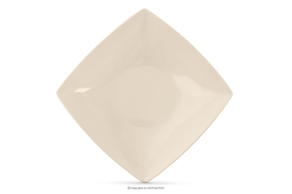 EPIRI Quadratischer Suppenteller beige glänzend beige glänzend - Foto 4