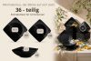 EPIRI Tafelservice 12-Personen (36tlg) schwarz matt mattes schwarz - Foto 9