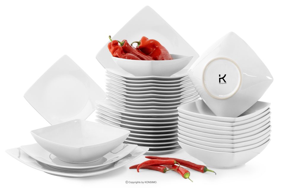 EPIRI Tafelservice 12-Personen (36tlg) weiß weiß - Foto 0