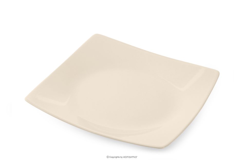 EPIRI Quadratisches Essgeschirrset beige glänzend 12 Personen (36 tlg) beige glänzend - Foto 2