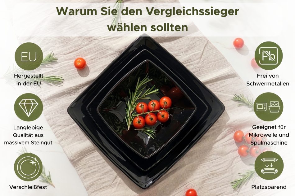 EPIRI Suppenteller 6tlg. schwarz schwarz - Foto 8