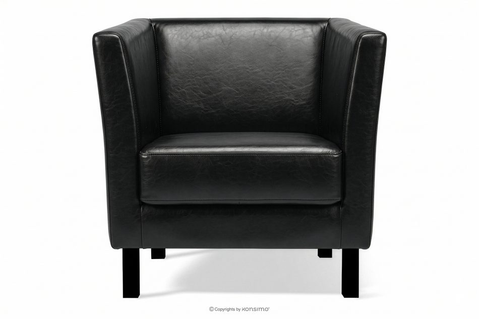 ESPECTO Wartezimmerstuhl schwarz Kunstleder schwarz - Foto 0