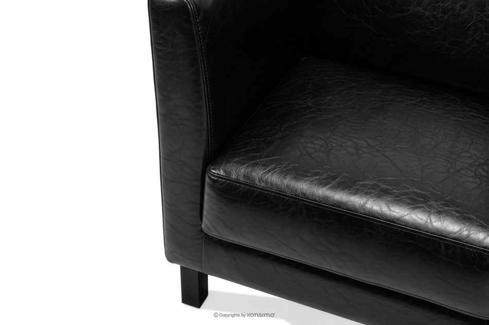 ESPECTO Wartezimmerstuhl schwarz Kunstleder schwarz - Foto 4