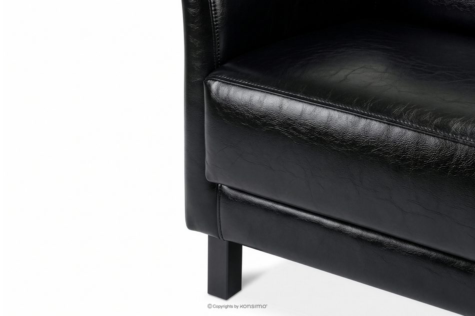 ESPECTO Wartezimmerstuhl schwarz Kunstleder schwarz - Foto 8