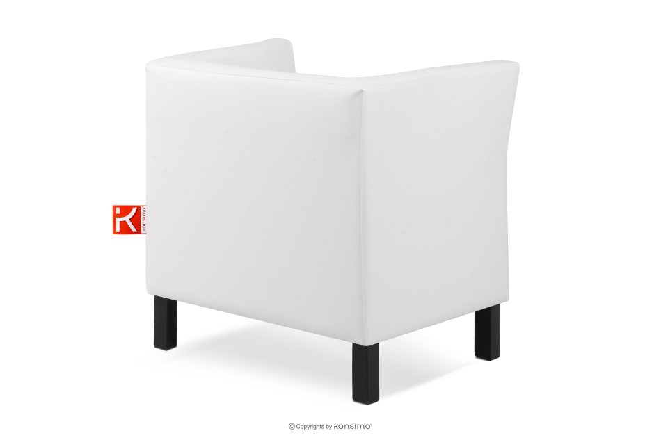 ESPECTO Wartezimmersessel weißes Kunstleder weiß - Foto 3
