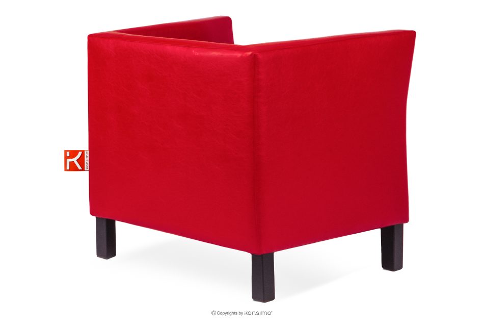 ESPECTO Wartezimmersessel rot Kunstleder rot - Foto 3
