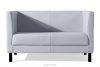 ESPECTO Graues Kunstleder-Wartezimmersofa grau - Foto 1