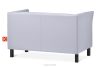 ESPECTO Graues Kunstleder-Wartezimmersofa grau - Foto 4