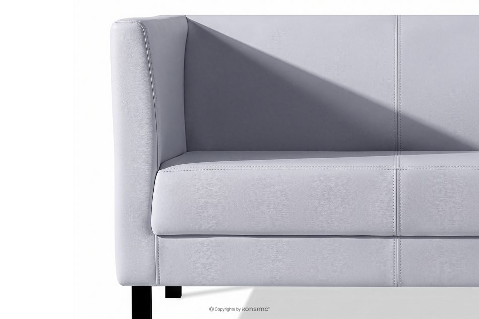 ESPECTO Graues Kunstleder-Wartezimmersofa grau - Foto 6
