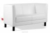 ESPECTO Weißes Kunstleder-Wartezimmersofa weiß - Foto 3