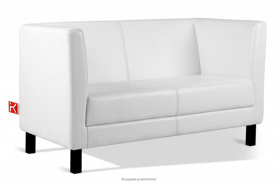 ESPECTO Weißes Kunstleder-Wartezimmersofa weiß - Foto 2
