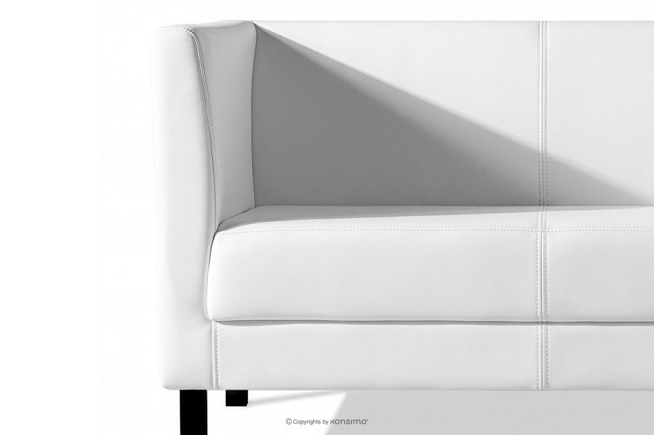 ESPECTO Weißes Kunstleder-Wartezimmersofa weiß - Foto 6