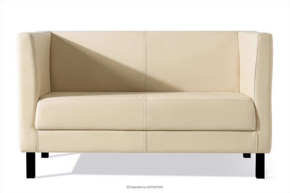 ESPECTO Ecru Kunstleder-Wartezimmersofa creme - Foto 0