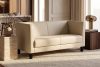 ESPECTO Ecru Kunstleder-Wartezimmersofa creme - Foto 2