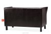 ESPECTO Braunes Kunstleder-Wartezimmersofa dunkelbraun - Foto 4