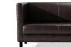 ESPECTO Braunes Kunstleder-Wartezimmersofa dunkelbraun - Foto 7