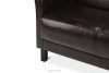 ESPECTO Braunes Kunstleder-Wartezimmersofa dunkelbraun - Foto 9